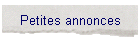 Petites annonces