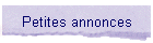 Petites annonces